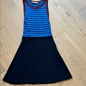 Sandro mini Dress with Blue Stripes